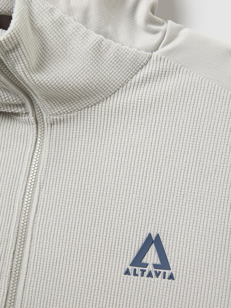 ALTAVIA WITH DEBORAH COMPAGNONI Hooded Full Zip Waffle Fleece_5