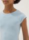 Slim Fit Girl's Blue Stretch Cotton T-shirt_2