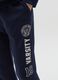 Fleece joggers with college crest print_1