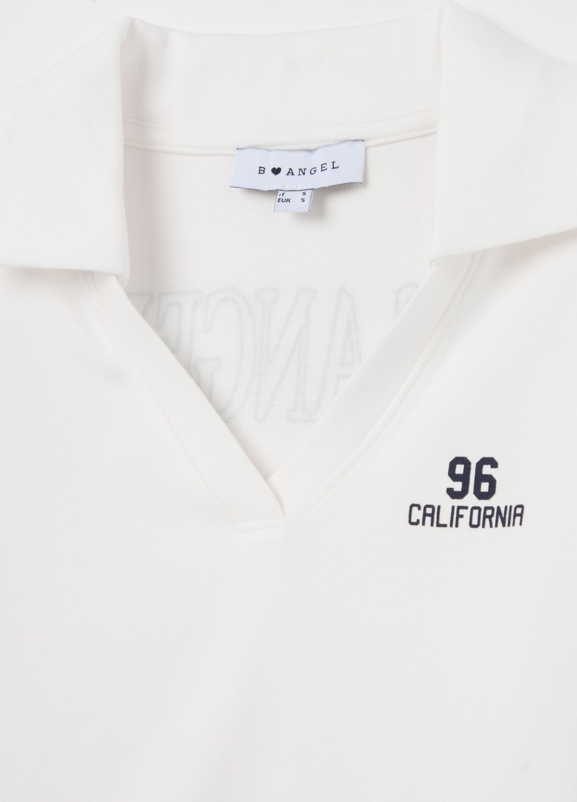 T-shirt con scollo a polo