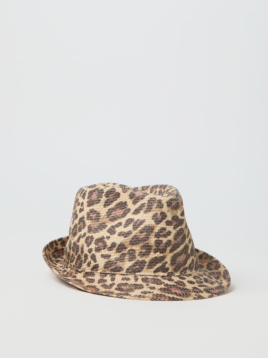 Women's hat in pure multicolour paper fabric_0