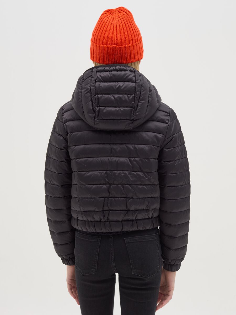 Ultralight crop down jacket with hood_1