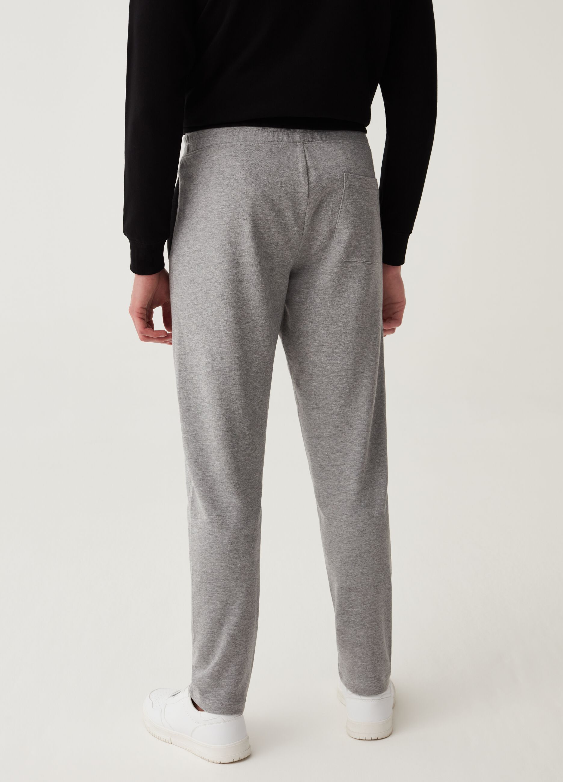 Joggers in French Terry con coulisse_2