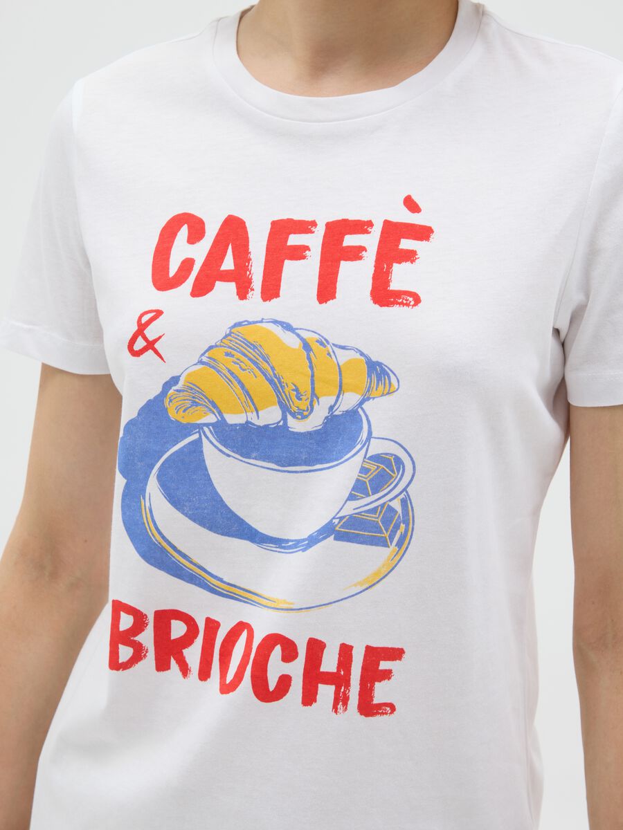 White pure cotton T-shirt, regular fit_2