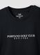 Black slogan T-shirt in pure cotton, regular fit_1