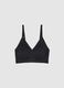 Black Seamless Bra with Removable Padding_4