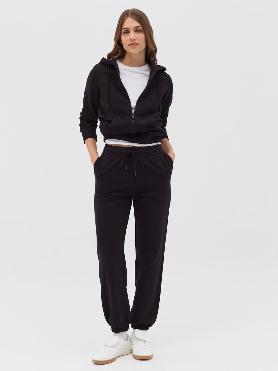 Essential full-zip sweatshirt with hood_1