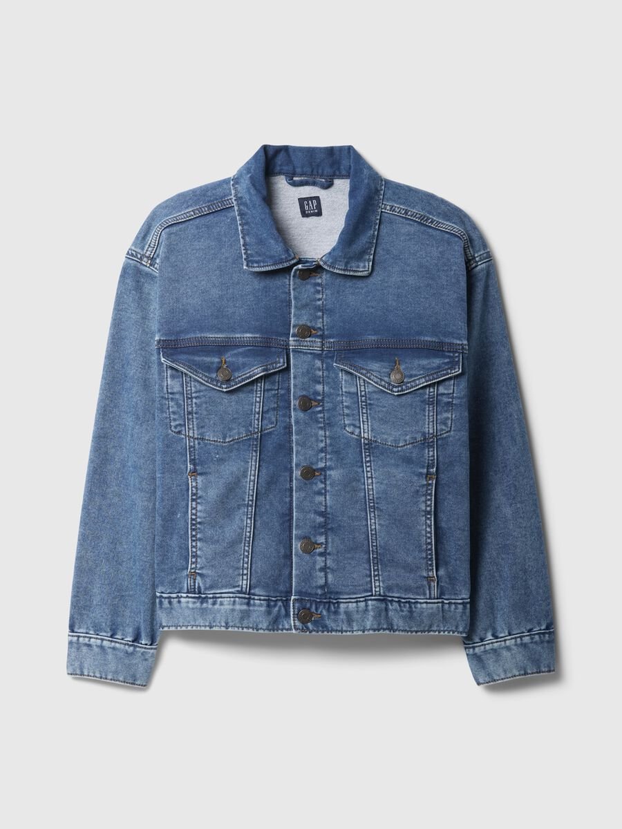 Stretch Cotton Denim Jacket for Kids - GAP Kids_0