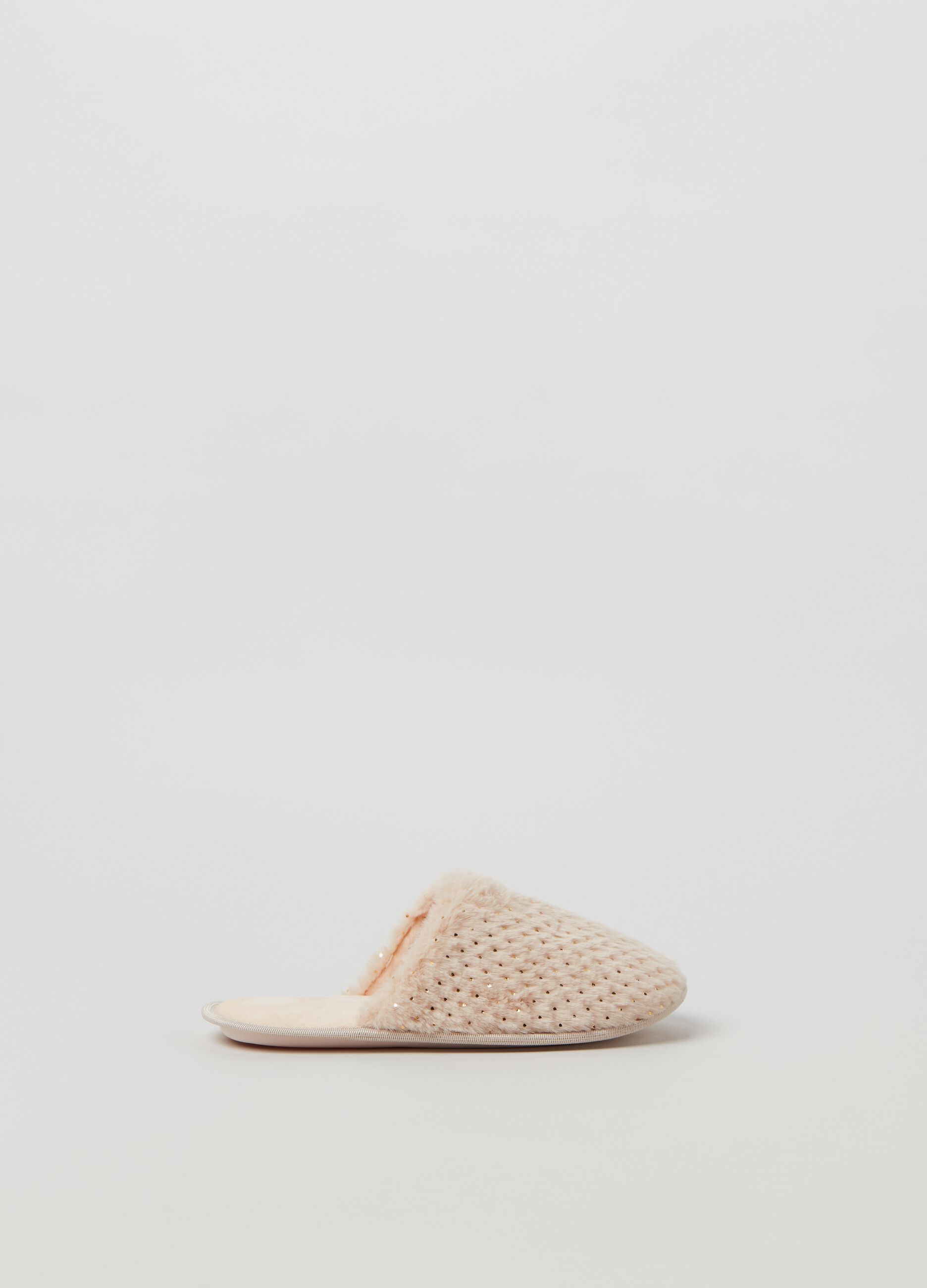 Pantofole con pois in foil_0