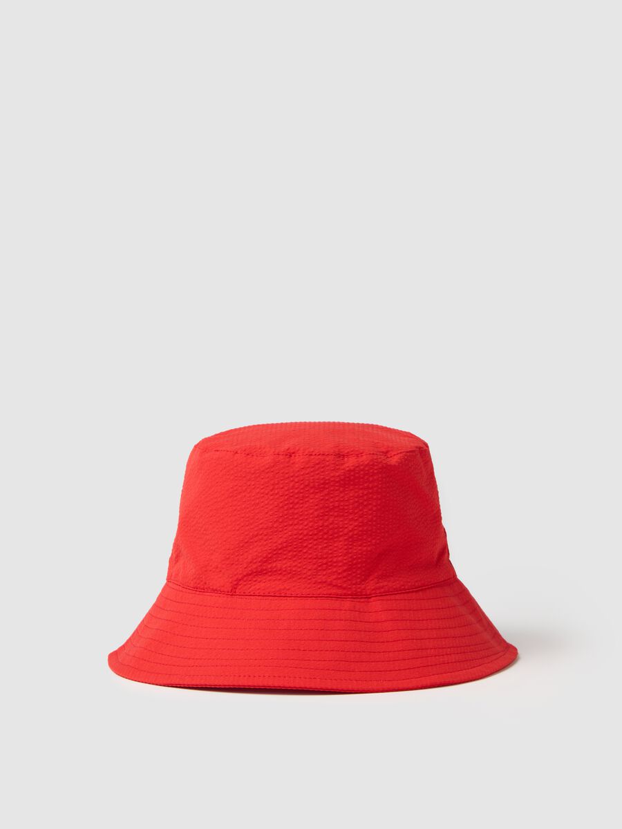 Women's red bucket hat_0