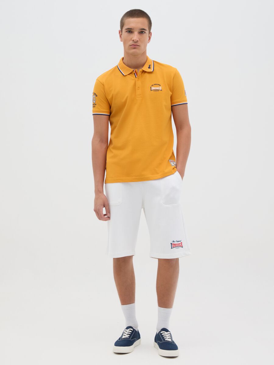 Lonsdale Yellow Short Sleeve Cotton Polo_1