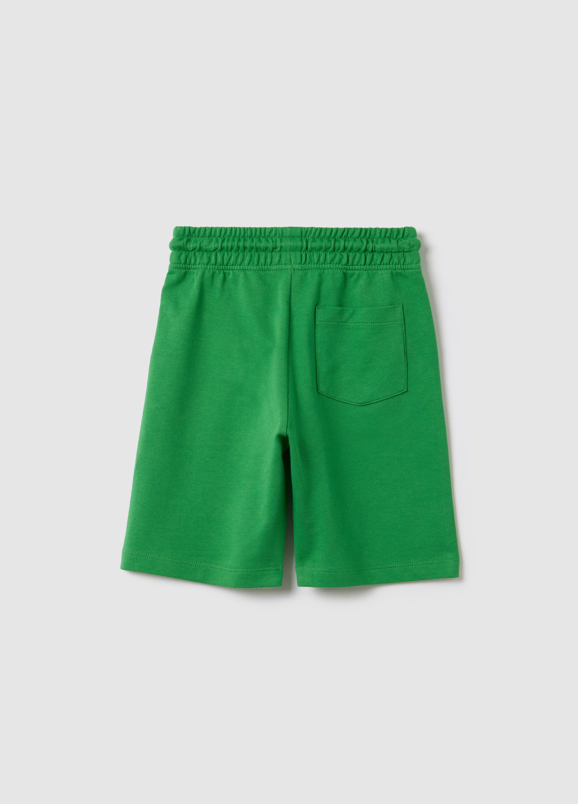 Green Bermuda shorts in pure cotton OVS Kids