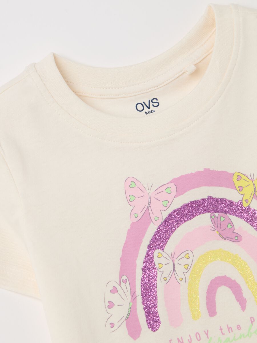 Cotton T-shirt with print_3