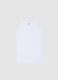 White pure cotton vest regular fit_0