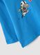 Maglietta blu in puro cotone organico con stampa cagnolino per bimbo_3