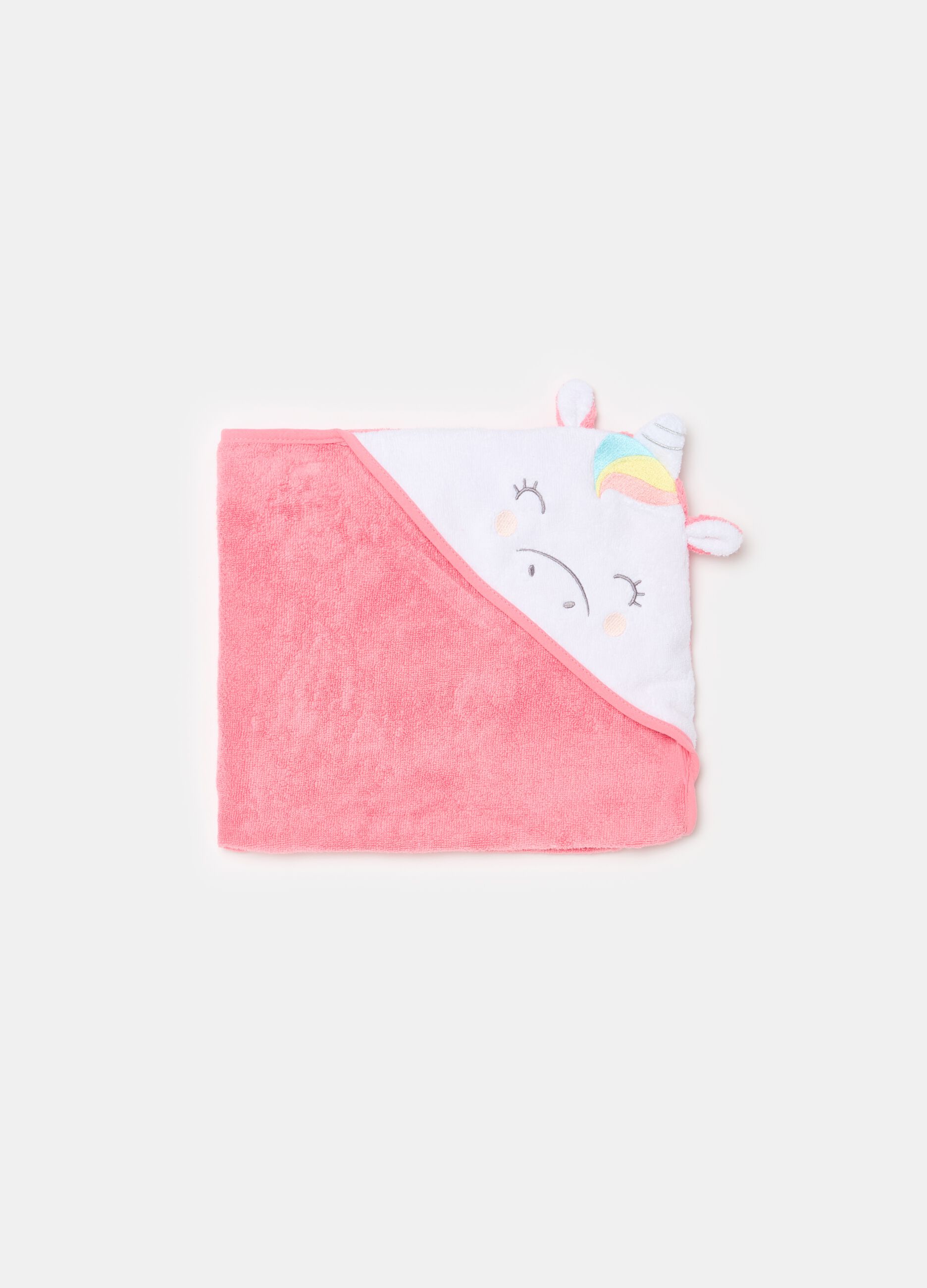 Bathrobe with embroidered unicorn