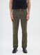 Green stretch cotton slim fit trousers_1