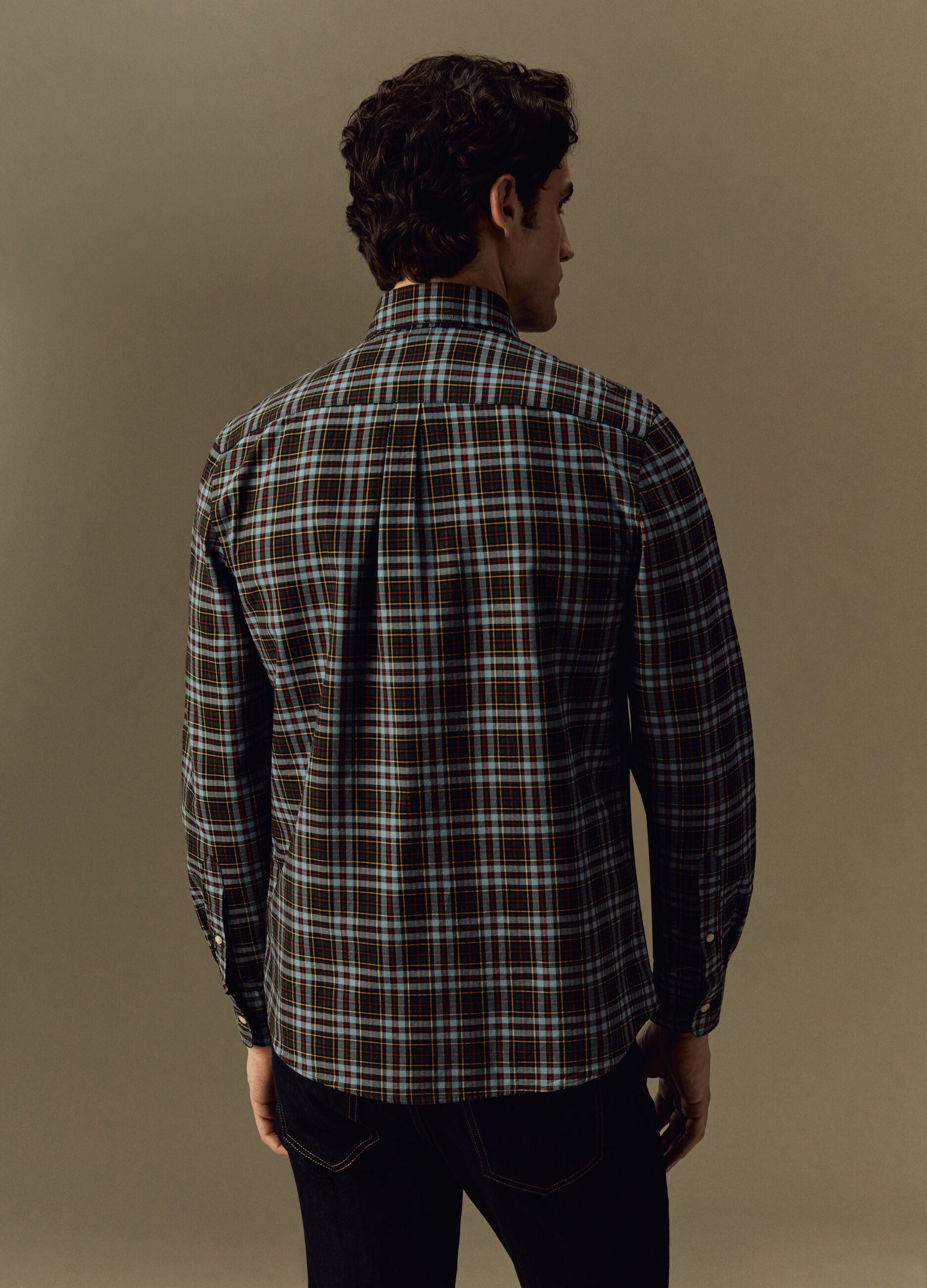 Camicia in cotone fantasia check_2