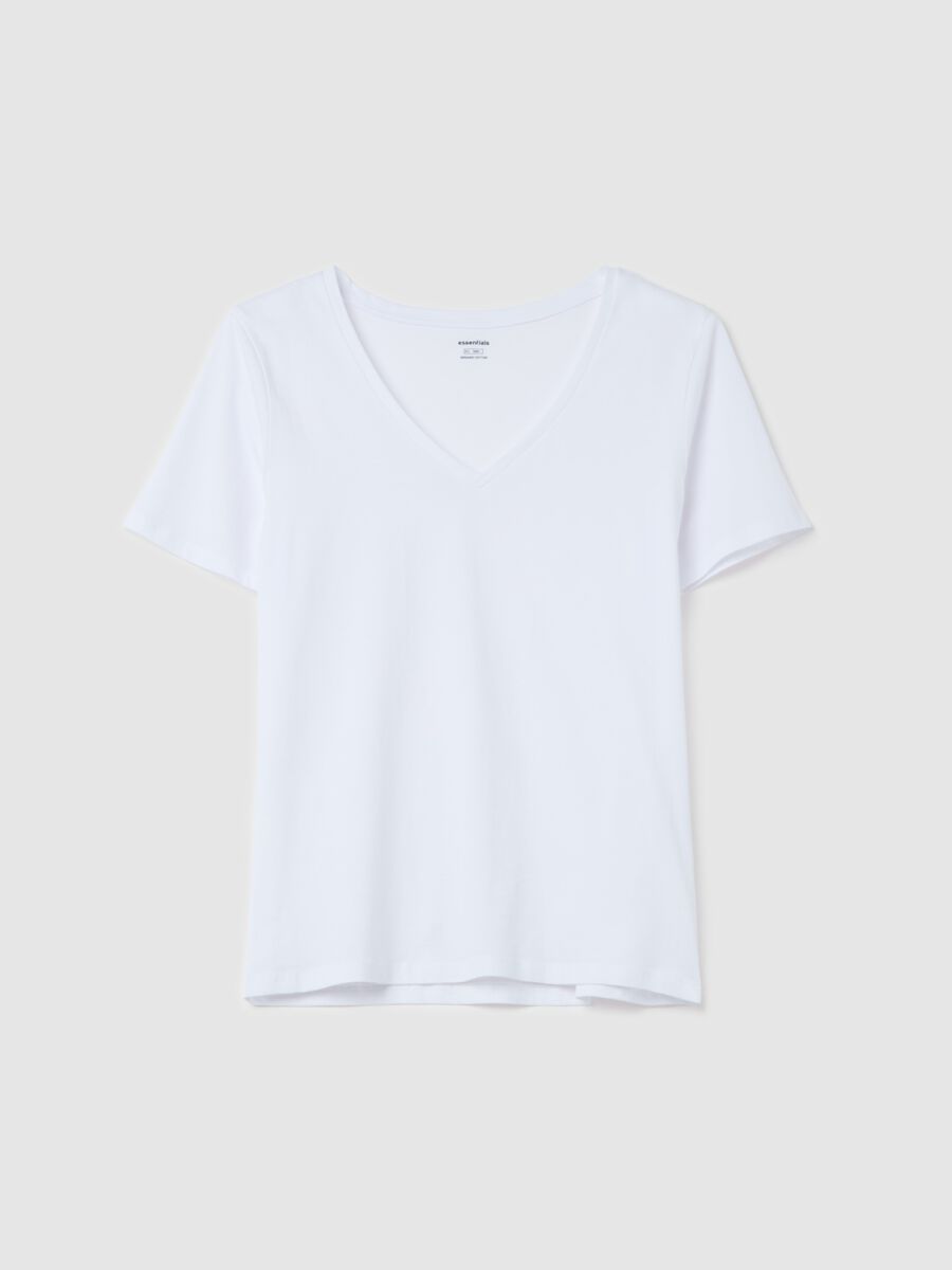 Essential V-neck T-shirt in cotton_4