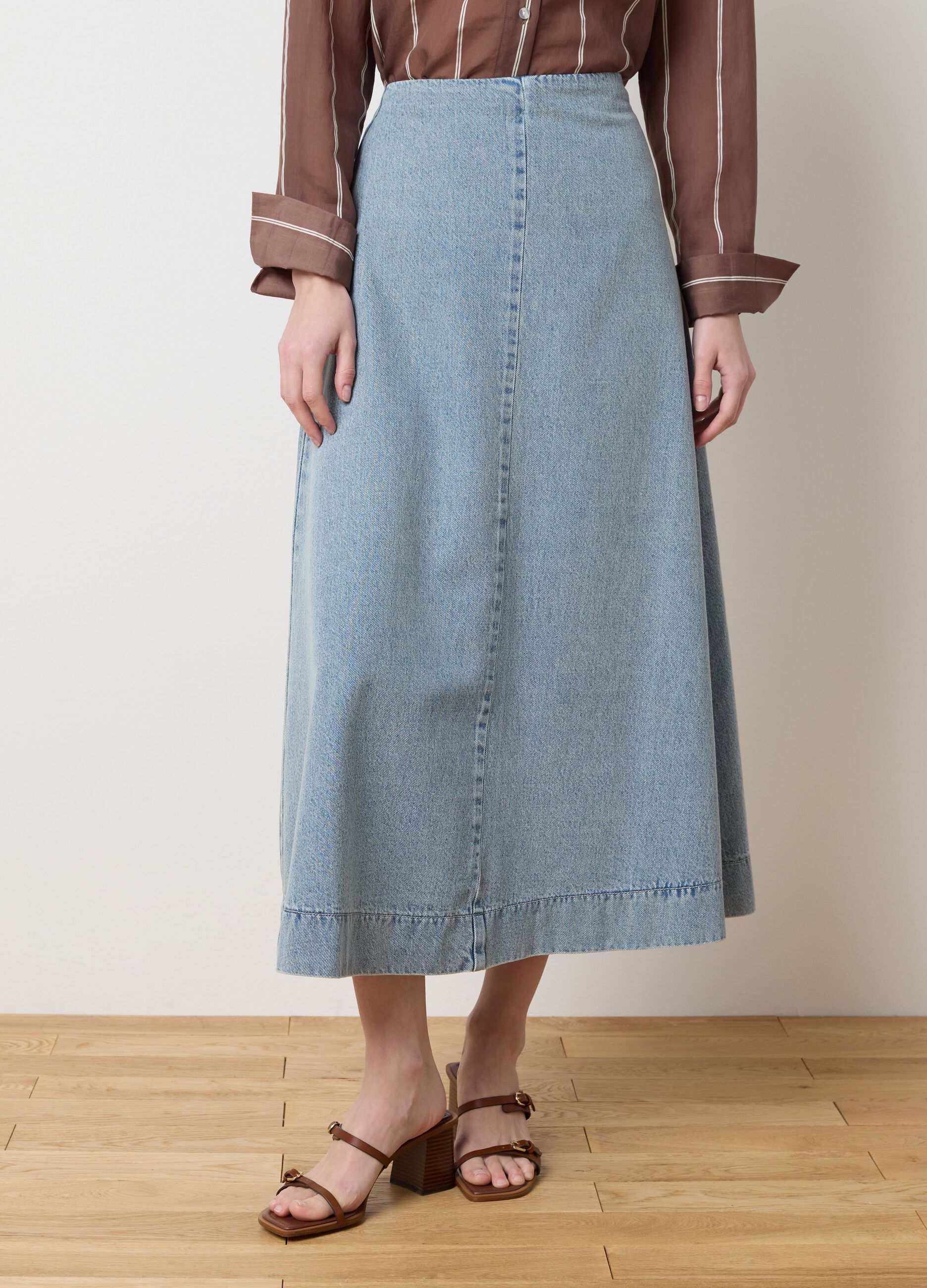 Long Denim Skirt Les Copains Housebrand