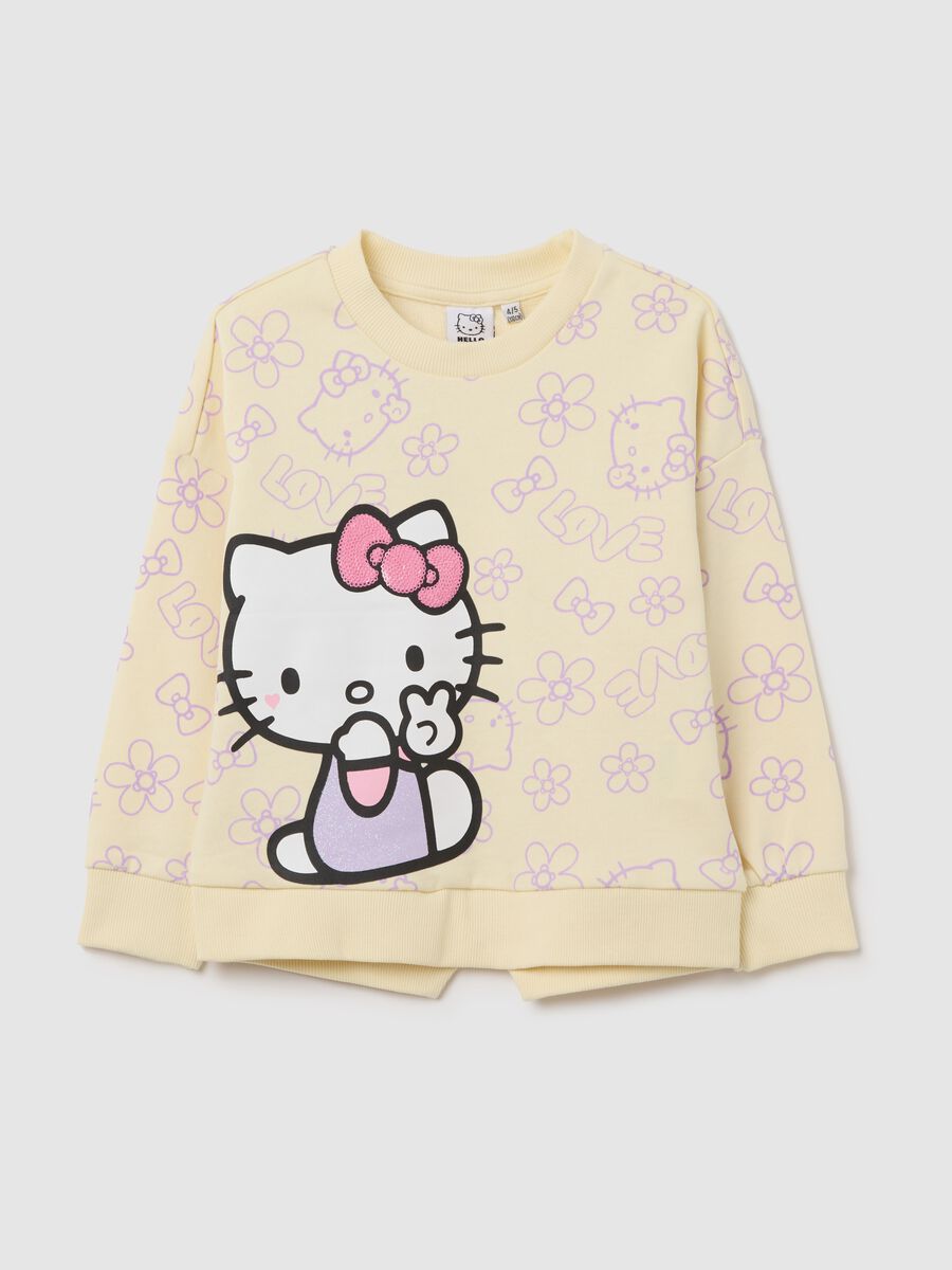 Hello Kitty Yellow Sweatshirt for Girls_0