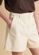 Beige pure cotton shorts_3