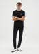 Regular fit black pure cotton t-shirt with print_0