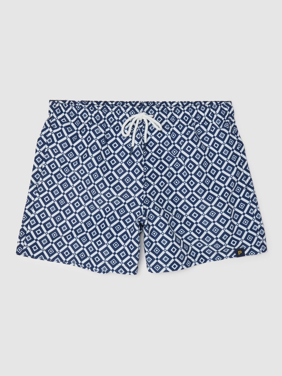 Men’s boxer shorts in multicoloured blended fabric with regular fit and print._4