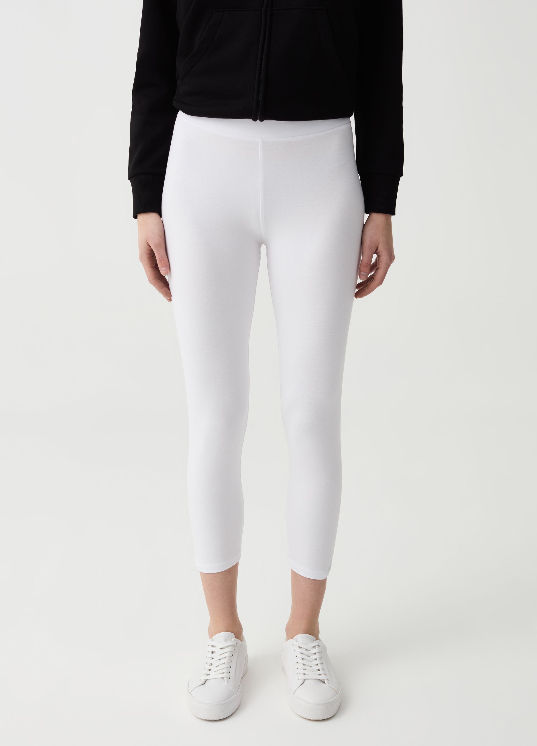 Essential stretch cropped leggings