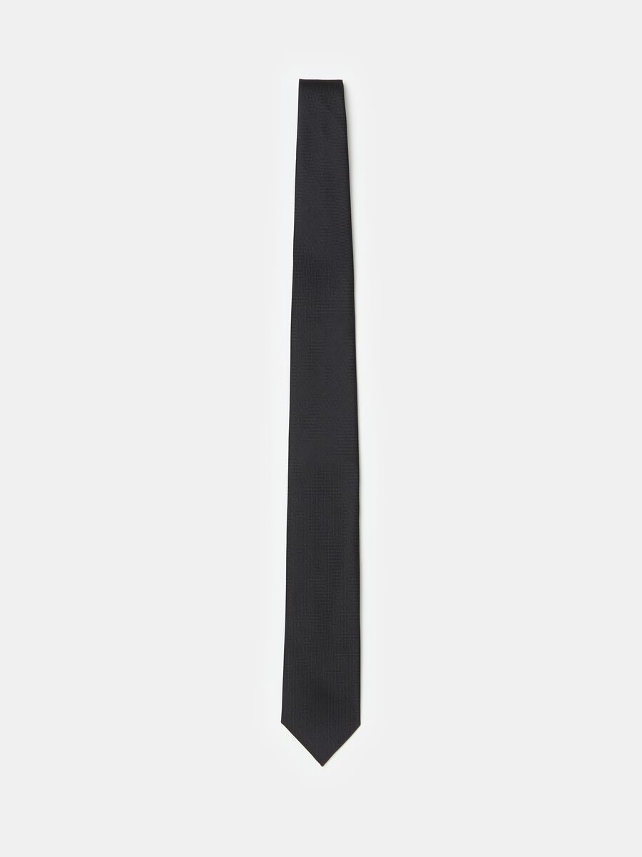 Cravatta con trama puntinata_0