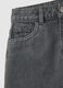 Girls' pure cotton grey skirt with rhinestones_2