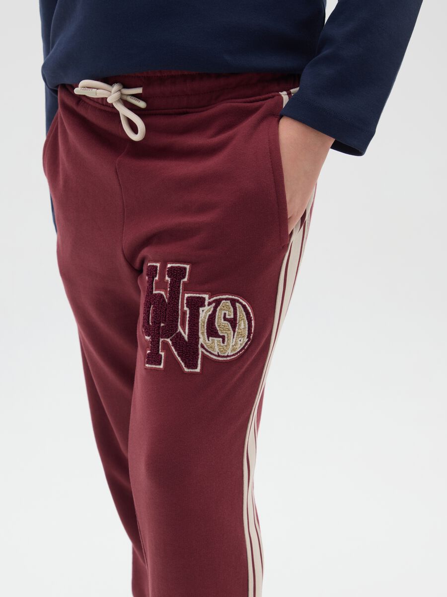 Boys' pure cotton multicolour regular fit trousers_2