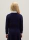 Girls' blue cardigan in cotton blend regular fit with V neckline_1
