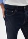 Blue straight fit jeans in pure cotton_3
