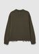 Crewneck Distressed Pullover Military Green_5