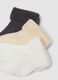 Pack of four multicolour short socks in stretch organic cotton for babies_1