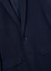 Navy slim fit blazer with button closure_5