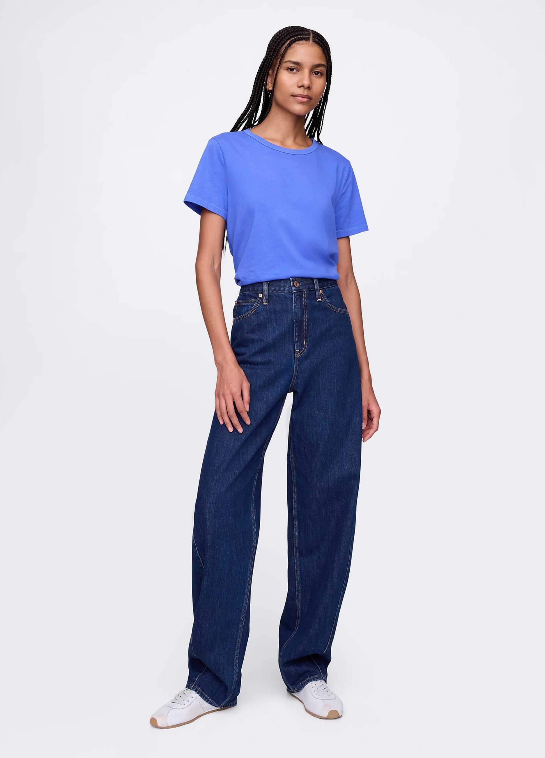Blue T-shirt in 100% cotton