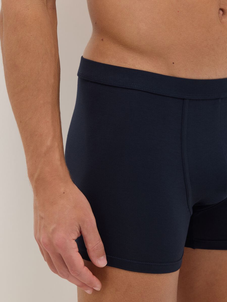 Two-pack blue boxer shorts in stretchy cotton regular fit_3