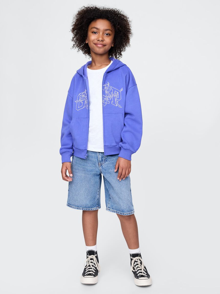 Purple full zip hoodie GAP Kids_1