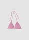 Top bikini triangolo rosa in tessuto elasticizzato_4
