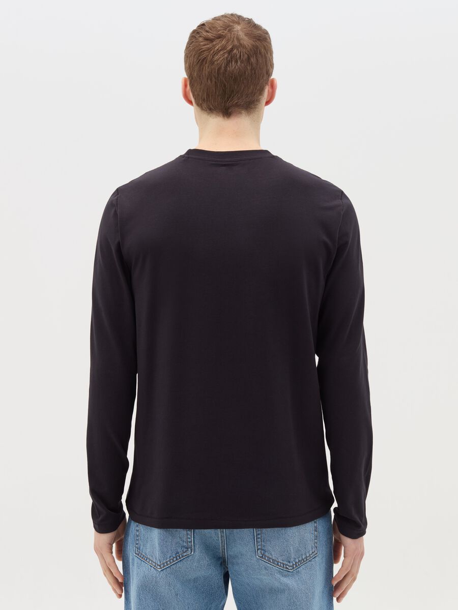 Long-sleeved T-shirt in stretch cotton_3