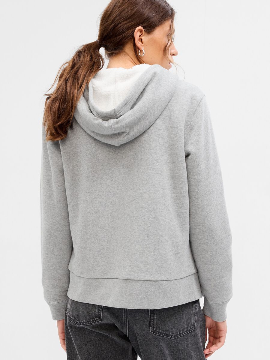Full-zip con cappuccio e interno in sherpa_1