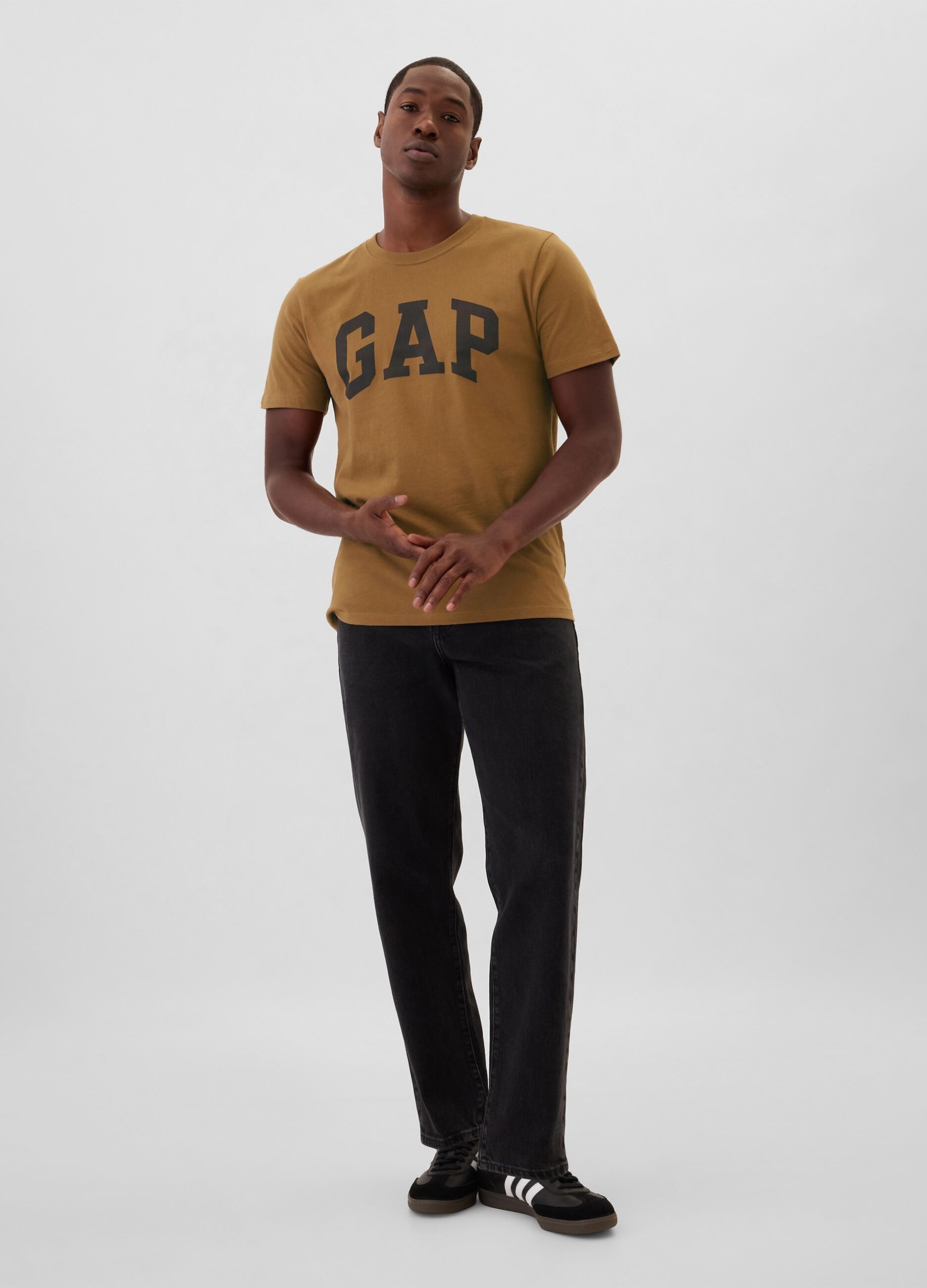 Cotton T-shirt with logo print