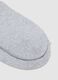 Tripack of grey cotton sports socks with elastic fit_2