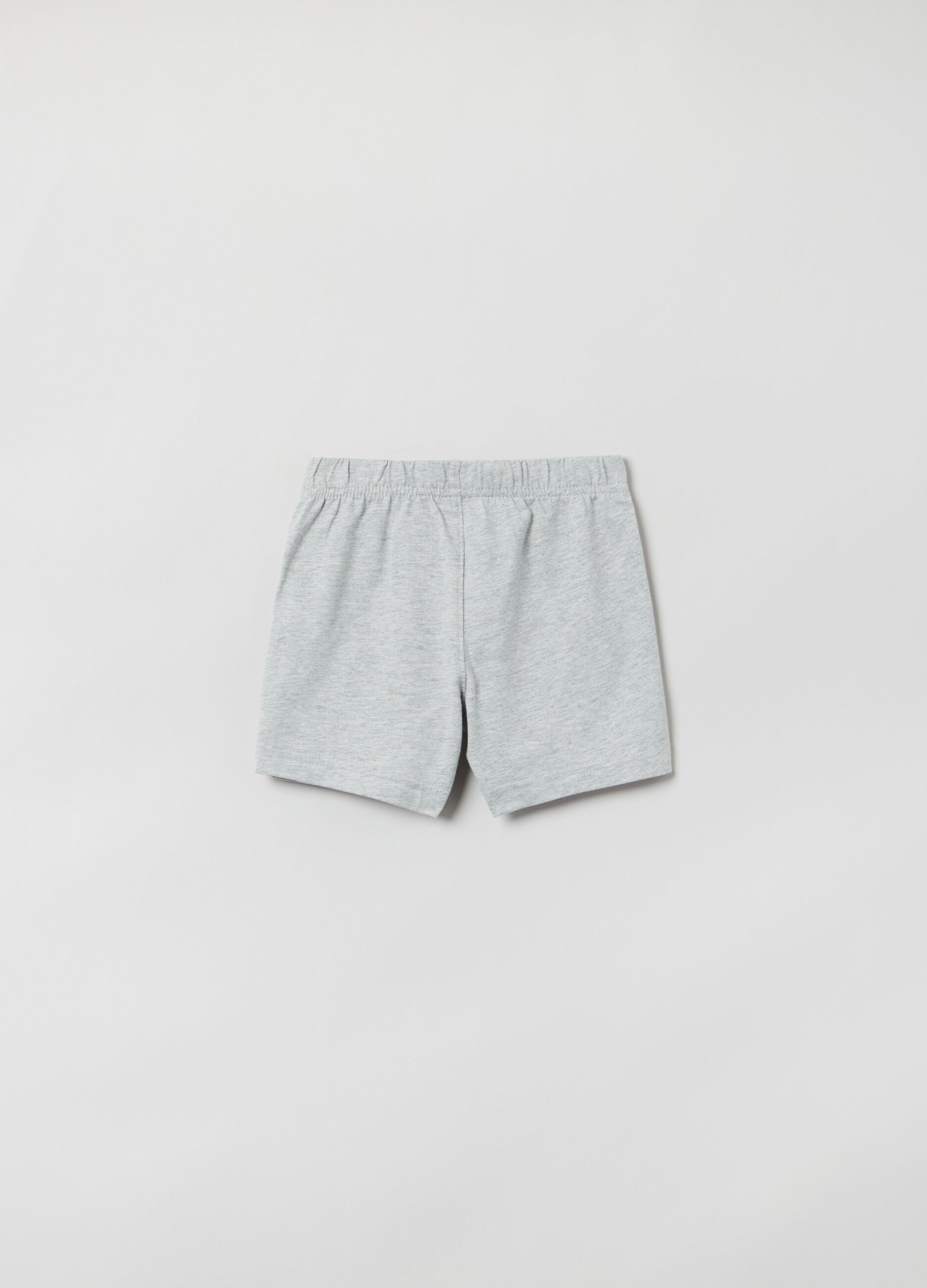 Shorts in cotone biologico con coulisse 