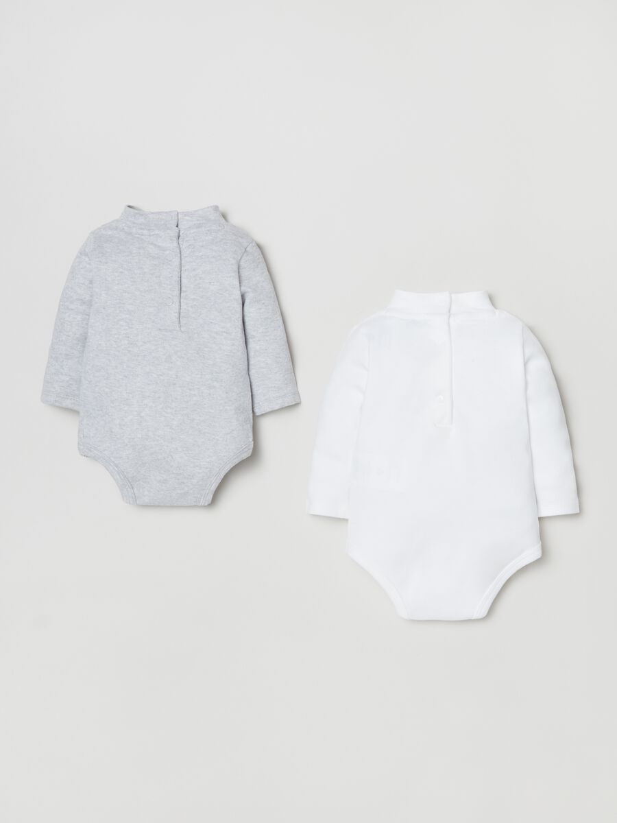 Bipack body in cotone a collo alto_1