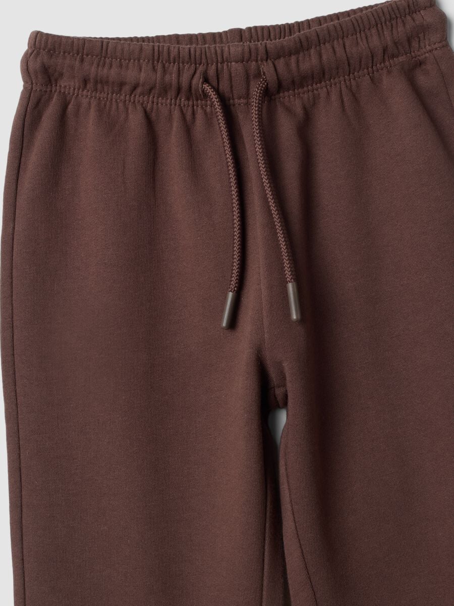 Brown joggers in pure organic cotton_2