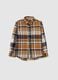 Multicolour check shirt for children made from pure cotton and flannel_0