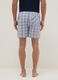 Multicolor checked pure cotton regular fit pyjama shorts_2